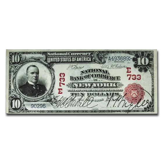 1902 Red Seal $10 New York, NY Choice XF (CH#733) 1902 Red Seal $10 New York, NY Choice XF (CH#733)